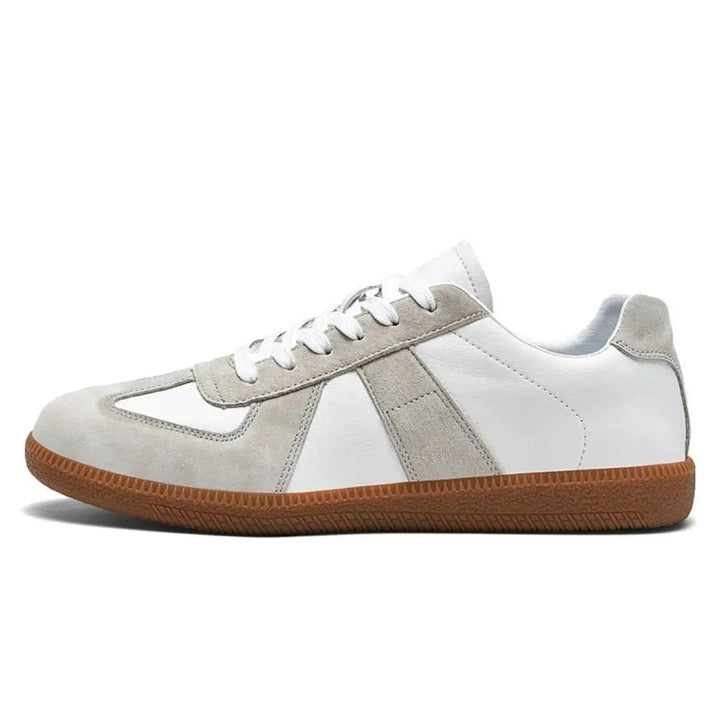 Heren Sneakers Retro Straight - Klassieke Zomerstijl - Wit-Grijs
