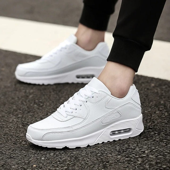 Heren Sneakers Wit - Comfortabele Wandelschoenen met Antislip - Wit