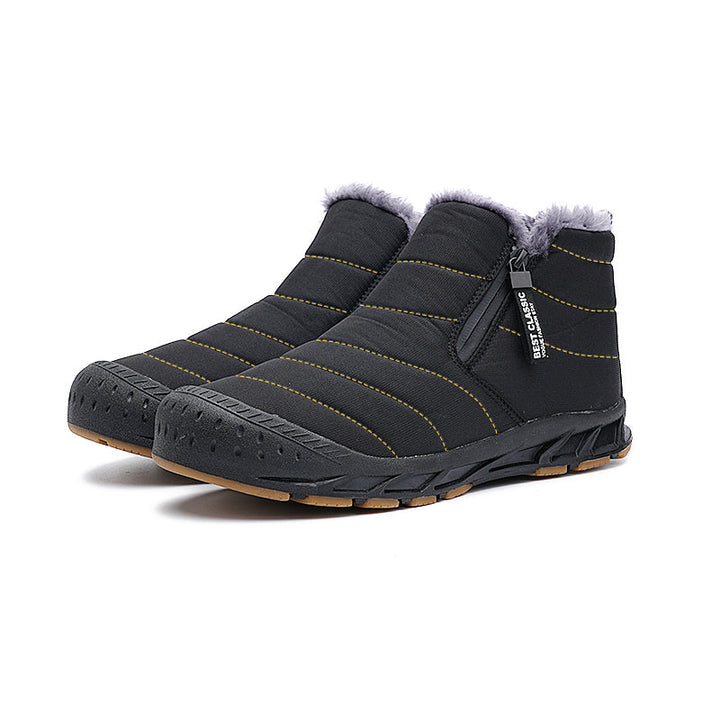 Heren Sneeuwlaarzen met Rits - Warm Gevoerd & Antislip