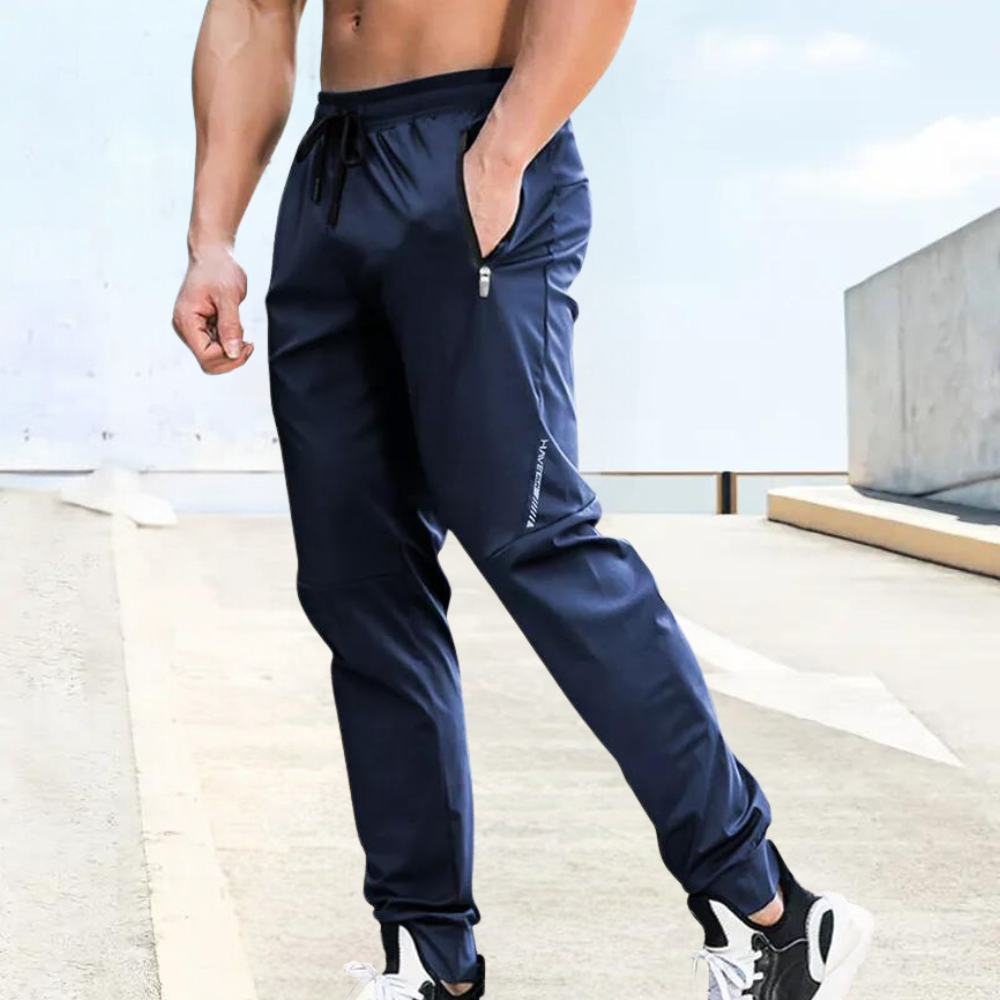 Heren Sportbroek Stretch - Lichtgewicht & Ademend - Blauw
