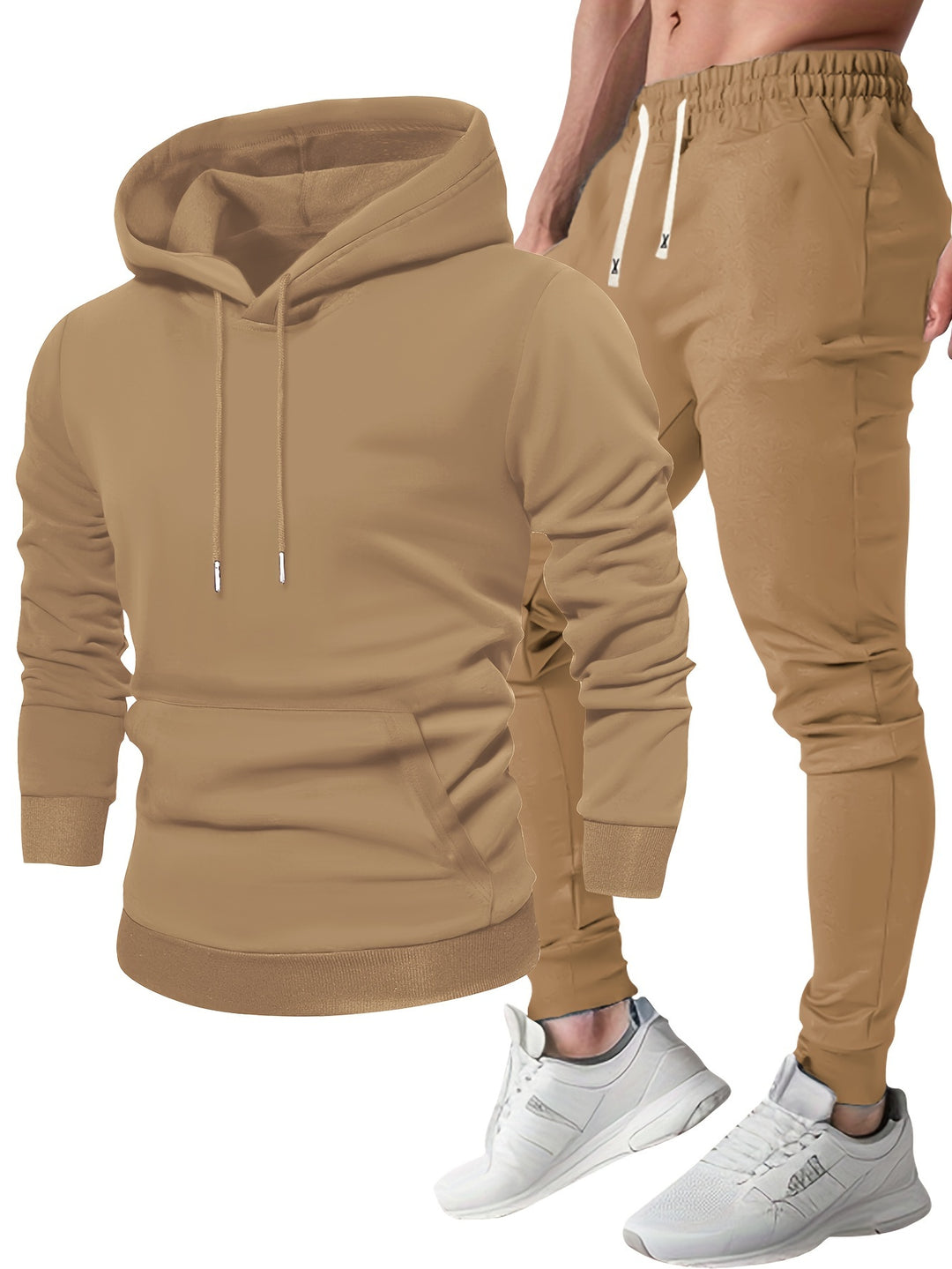 Heren Sportset Hoodie & Joggingbroek - Comfortabel & Ademend