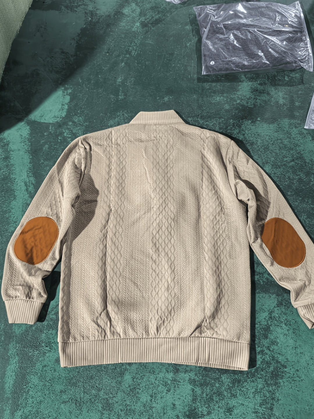 Heren Stand Collar Button Henley Sweater - Klassiek Comfort