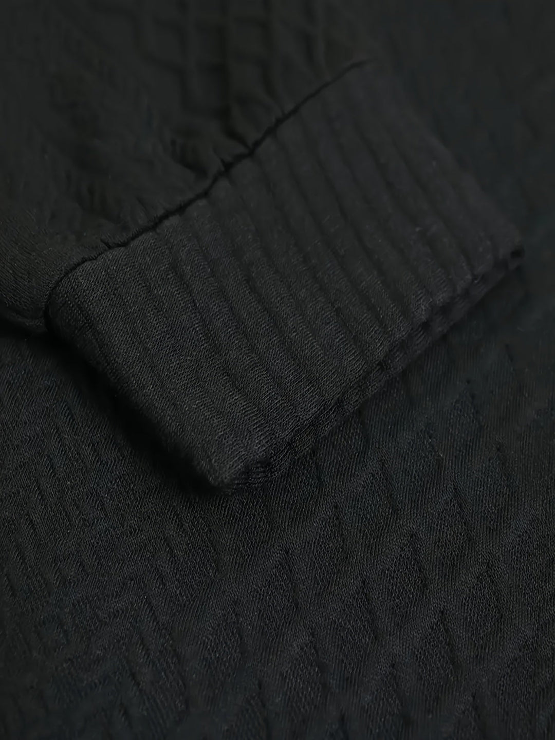 Heren Stand Collar Button Henley Sweater - Klassiek Comfort
