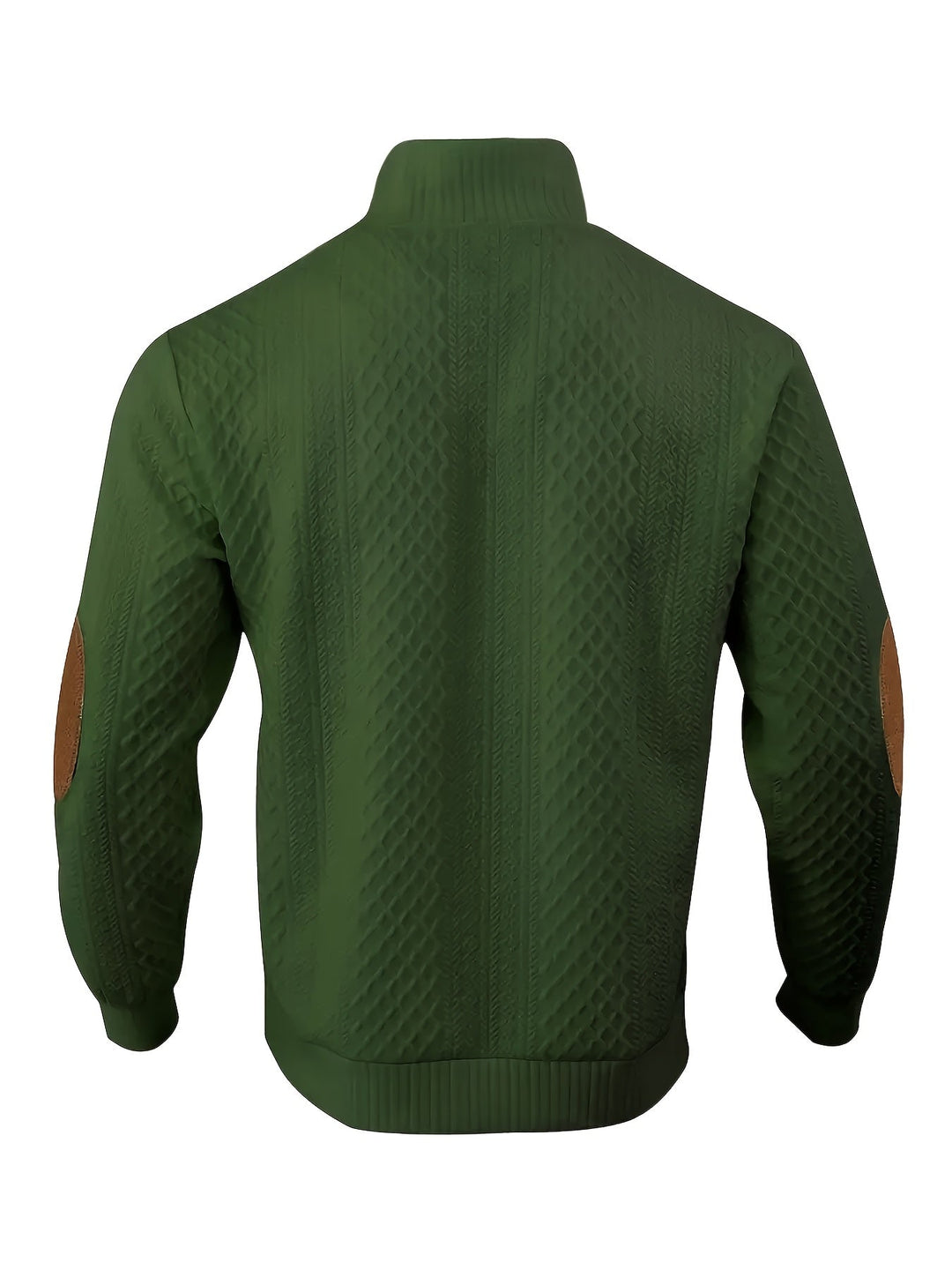 Heren Stand Collar Button Henley Sweater - Klassiek Comfort