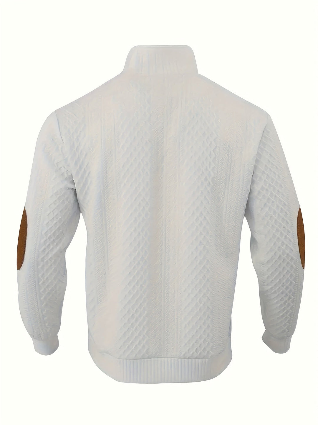 Heren Stand Collar Button Henley Sweater - Klassiek Comfort