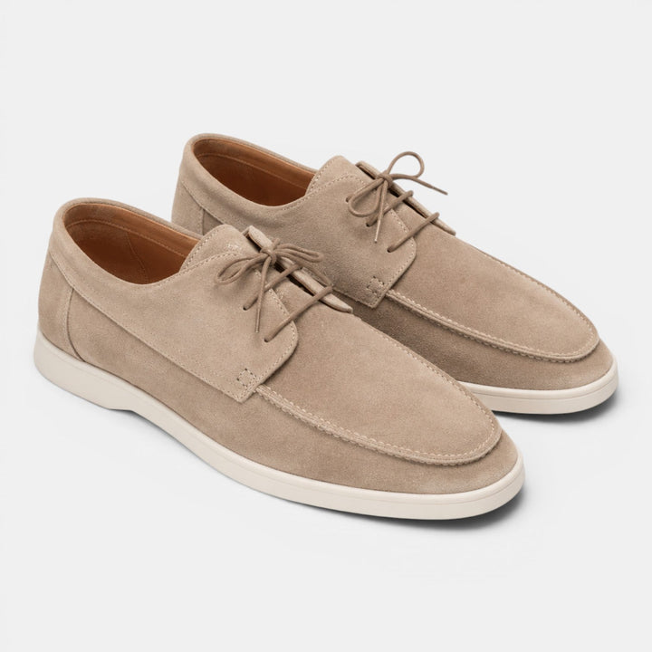 Heren Suède Instappers - Elegante Zomerschoenen - Mocha