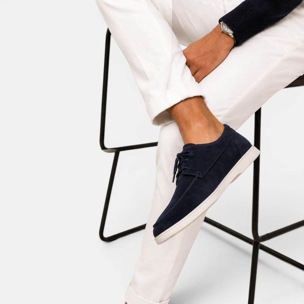 Heren Suède Instappers - Elegante Zomerschoenen