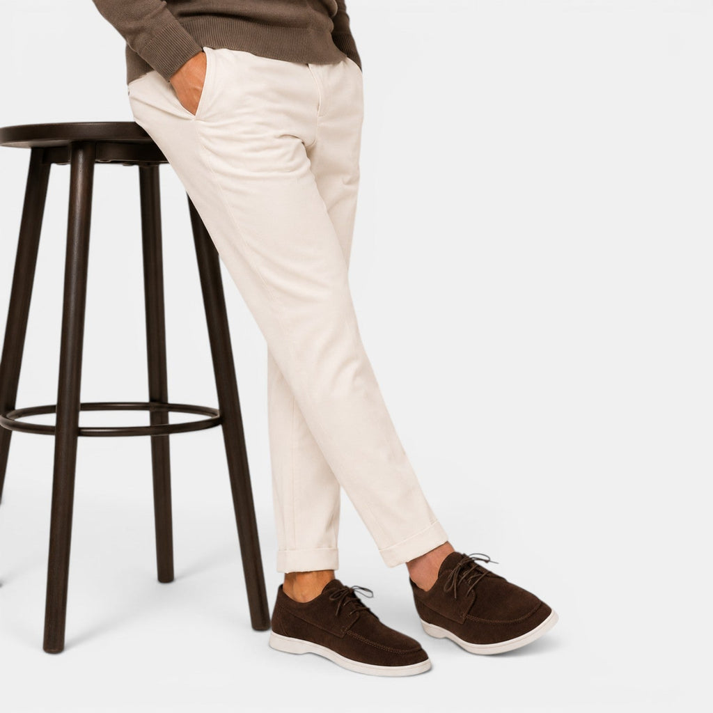 Heren Suède Instappers - Elegante Zomerschoenen