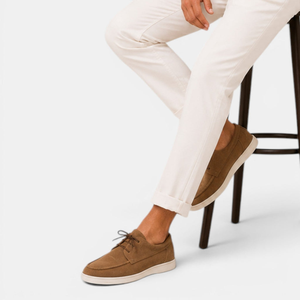 Heren Suède Instappers - Elegante Zomerschoenen