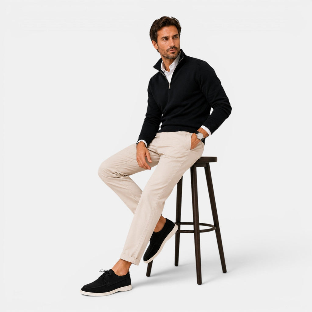 Heren Suède Instappers - Elegante Zomerschoenen