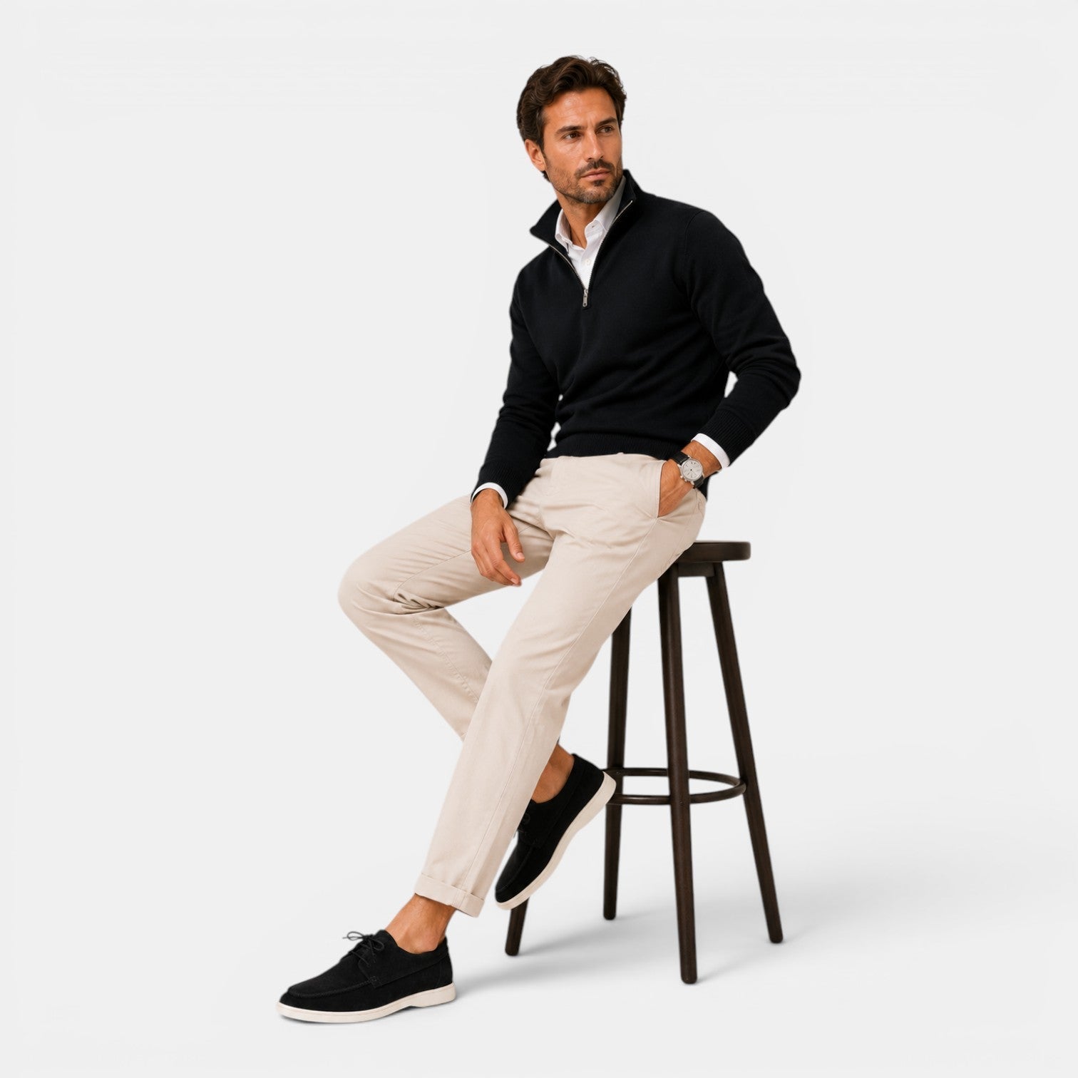 Heren Suède Instappers - Elegante Zomerschoenen
