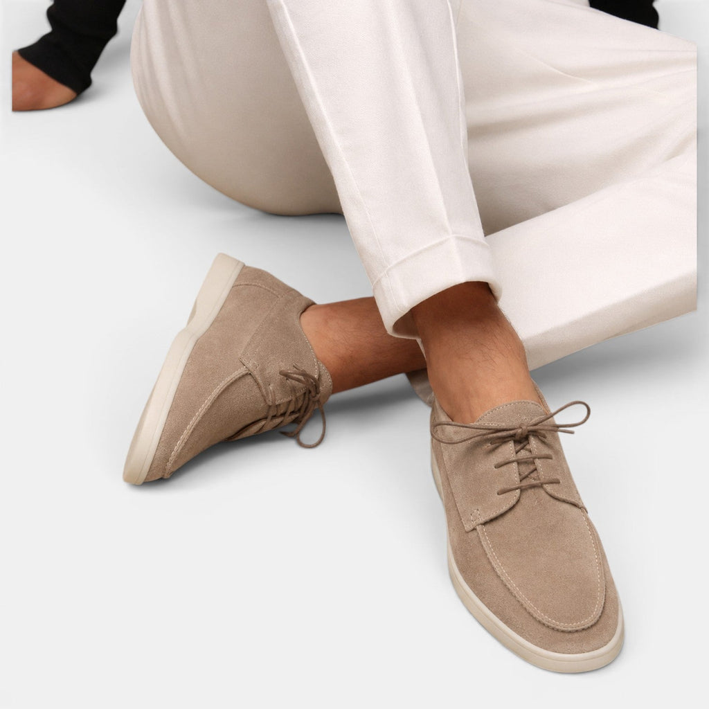 Heren Suède Instappers - Elegante Zomerschoenen
