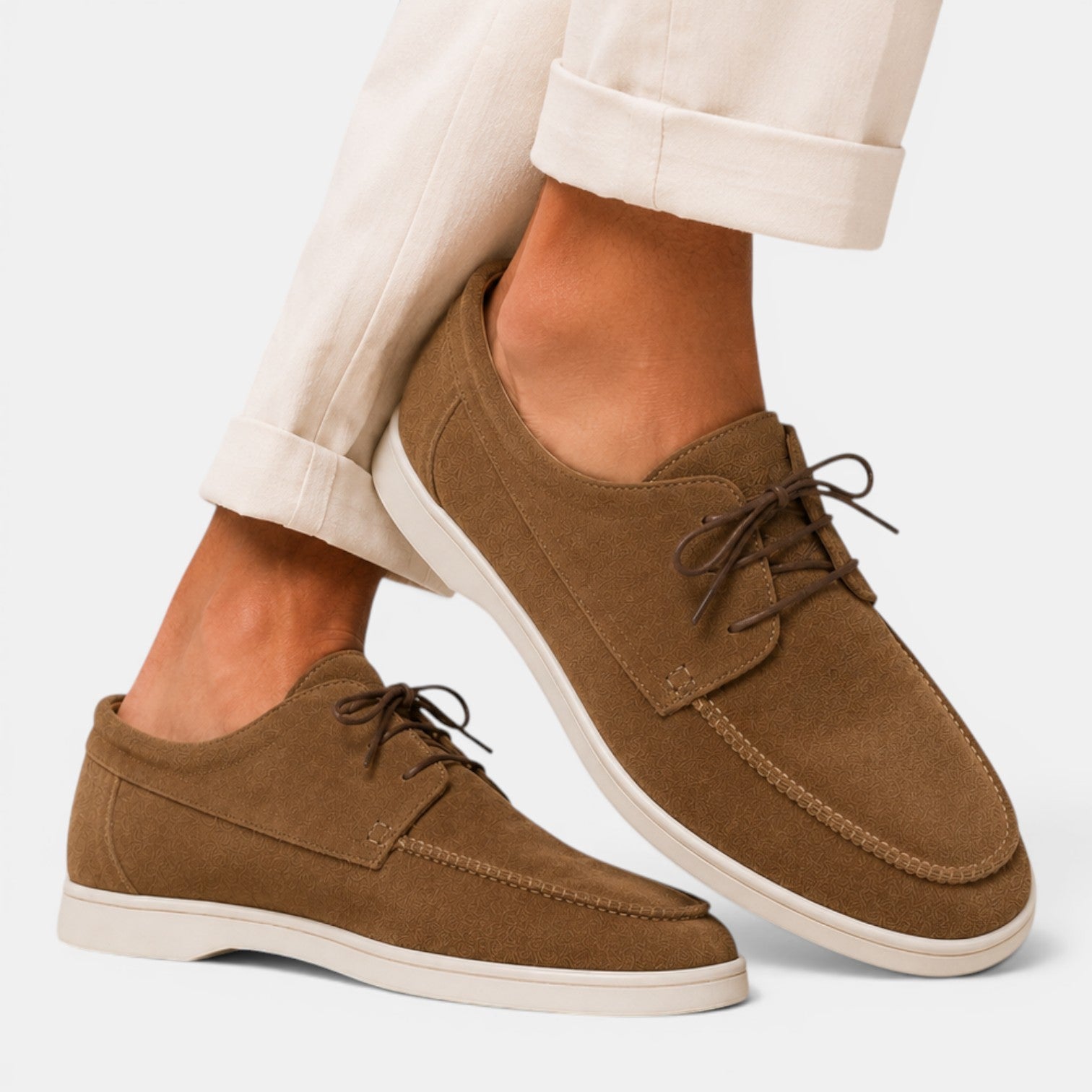 Heren Suède Instappers - Elegante Zomerschoenen