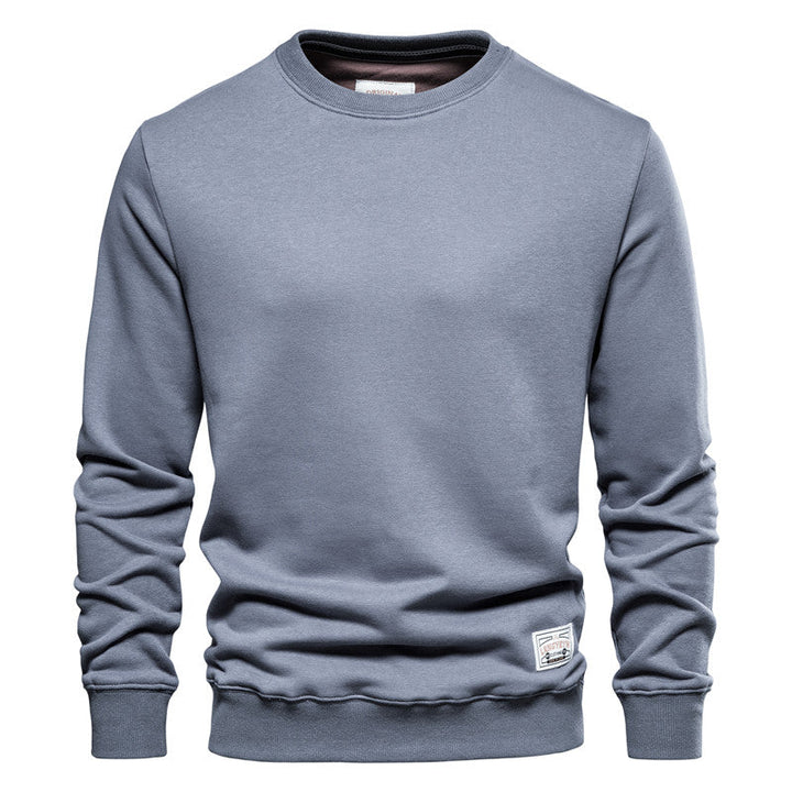 Heren Sweatshirt Ronde Hals - Casual Comfort - Blauw