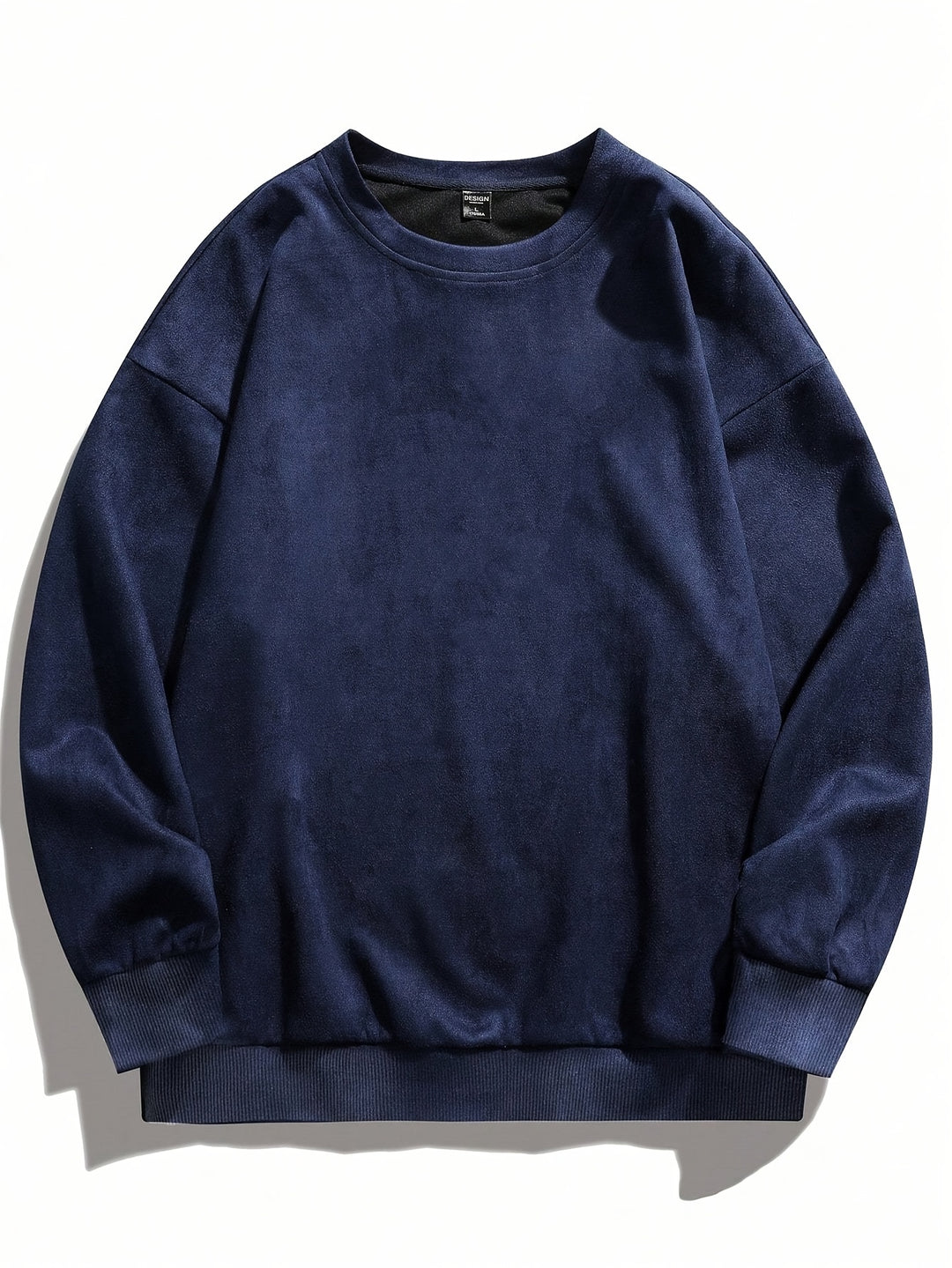 Heren Sweatshirt Ronde Hals - Casual Comfort - Blauw