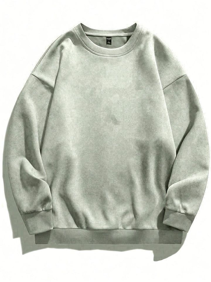 Heren Sweatshirt Ronde Hals - Casual Comfort - Groen