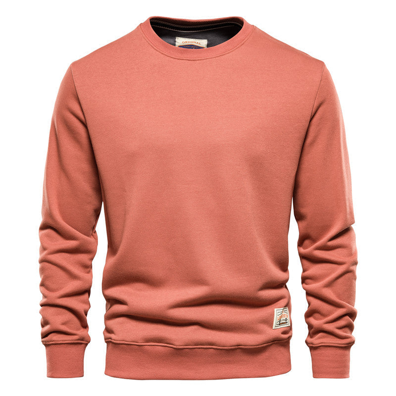 Heren Sweatshirt Ronde Hals - Casual Comfort - Oranje