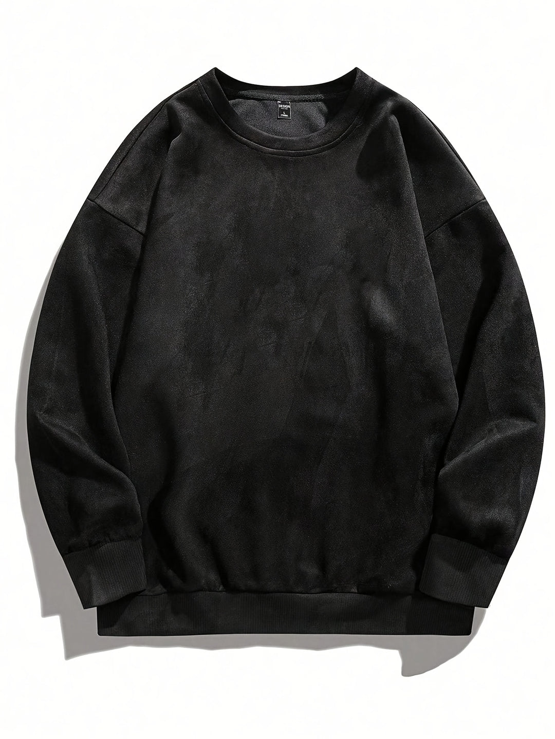 Heren Sweatshirt Ronde Hals - Casual Comfort - Zwart
