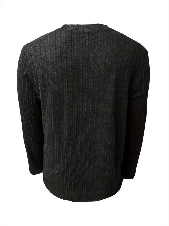Heren T-shirt Lange Mouwen Slim Fit - Stretch Herfst