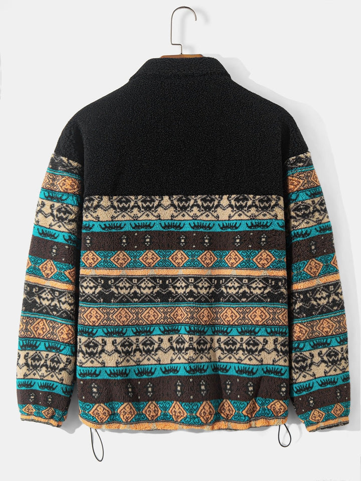 Heren Teddy Fleece Ritsjack - Relaxed Fit Warm Casual