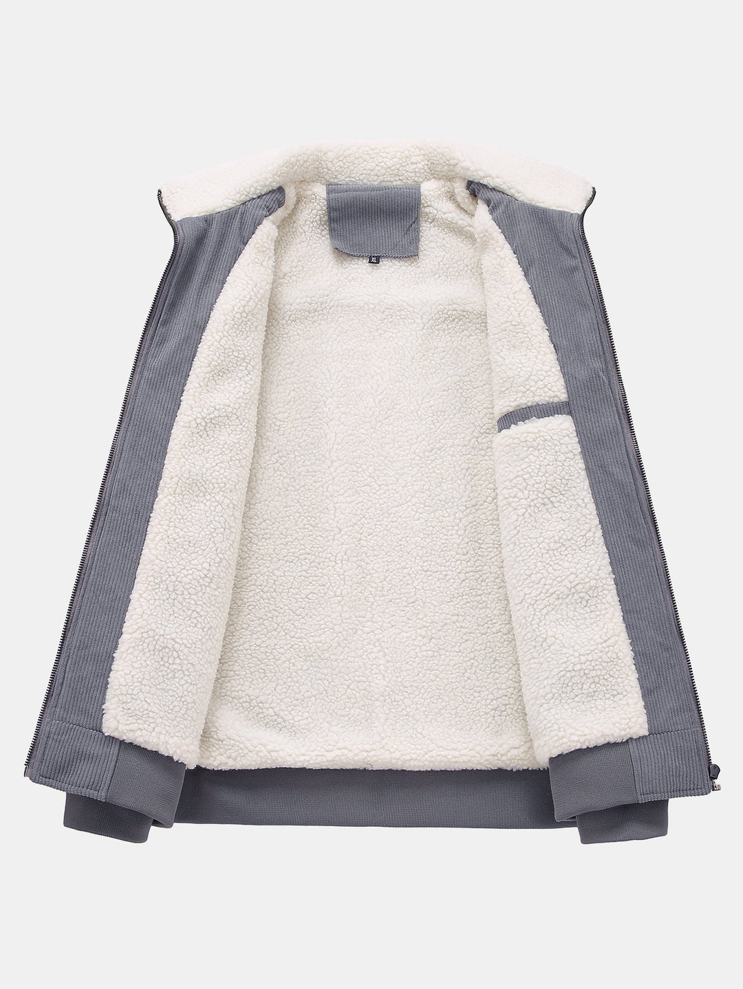 Heren Teddy Gevoerde Corduroy Jas - Casual Winterjas
