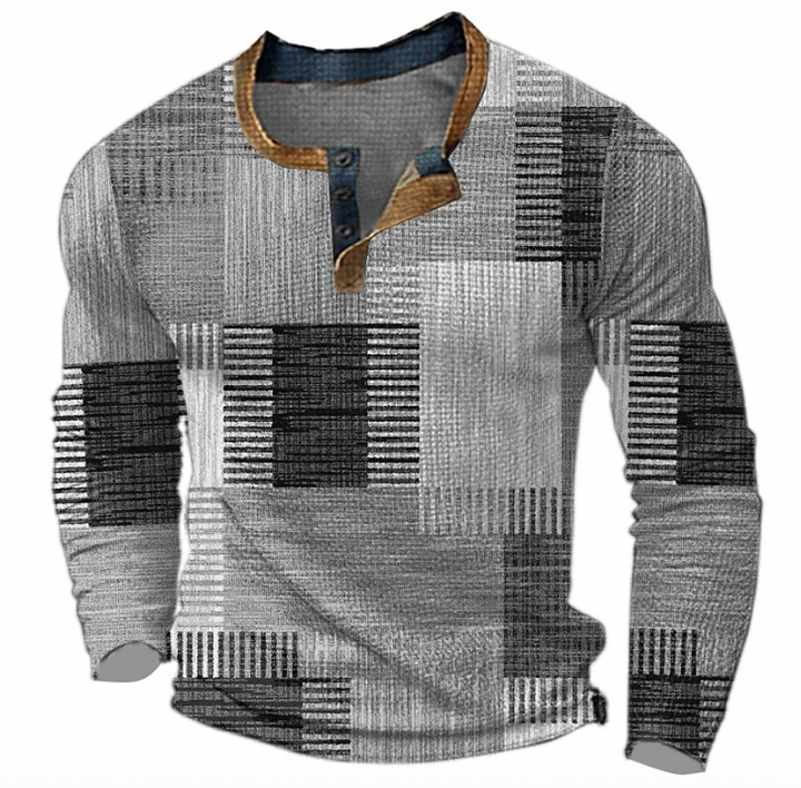 Heren trui met klassiek design - Comfortabele pasvorm - Grijs