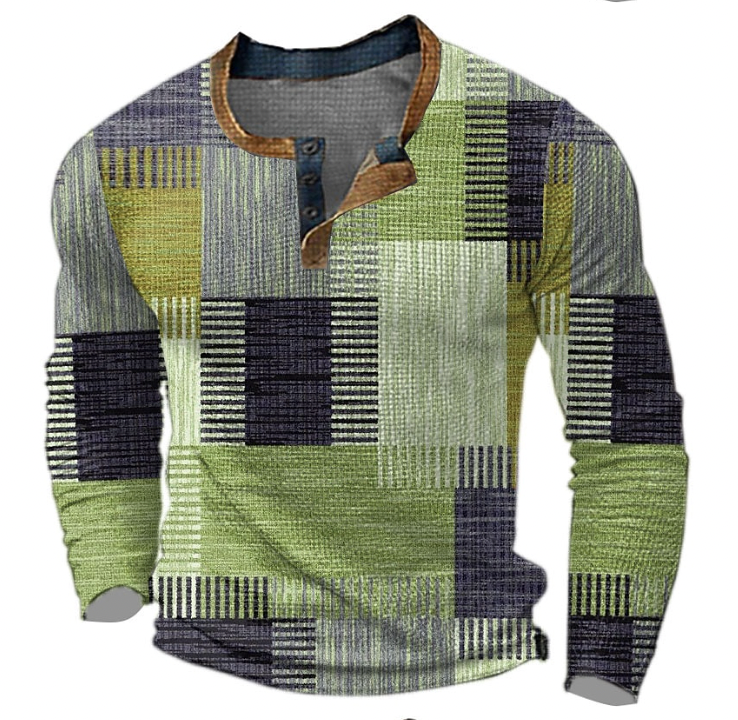 Heren trui met klassiek design - Comfortabele pasvorm - Groen
