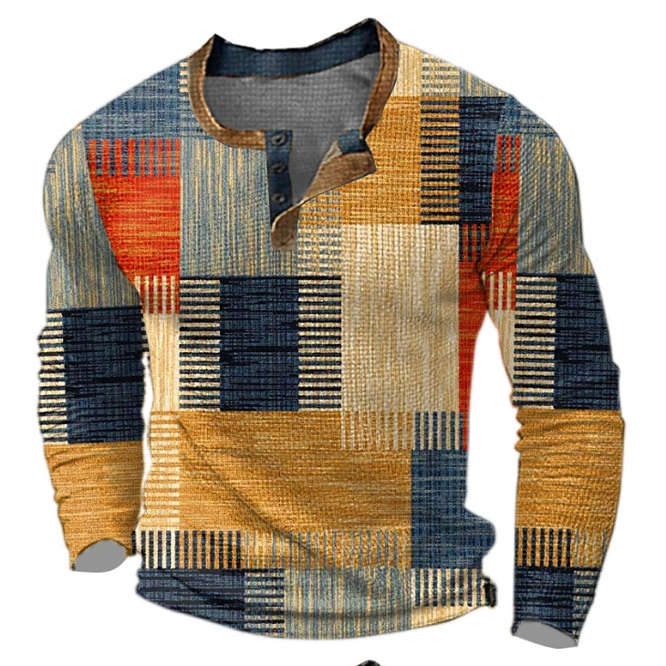 Heren trui met klassiek design - Comfortabele pasvorm - Oranje