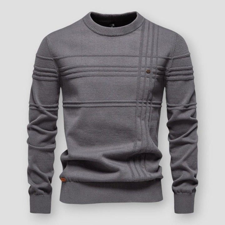 Heren Trui Ronde Hals - Klassieke Comfort Stijl - Donkergrijs