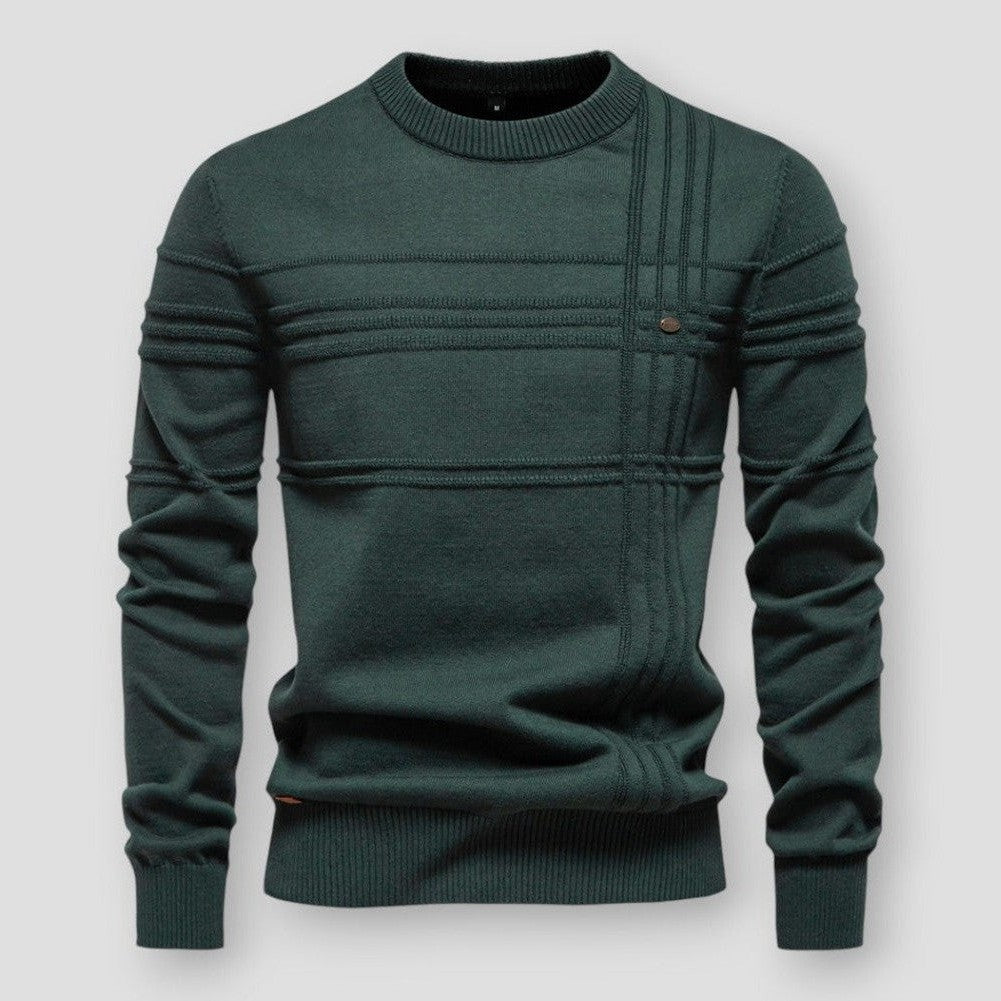 Heren Trui Ronde Hals - Klassieke Comfort Stijl - Groen