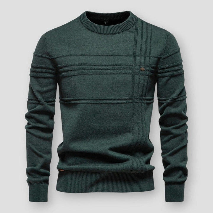 Heren Trui Ronde Hals - Klassieke Comfort Stijl - Groen