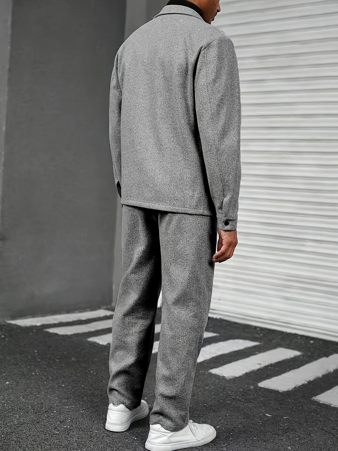 Heren Tweedelige Set Losse Pasvorm - Casual Lente & Herfst