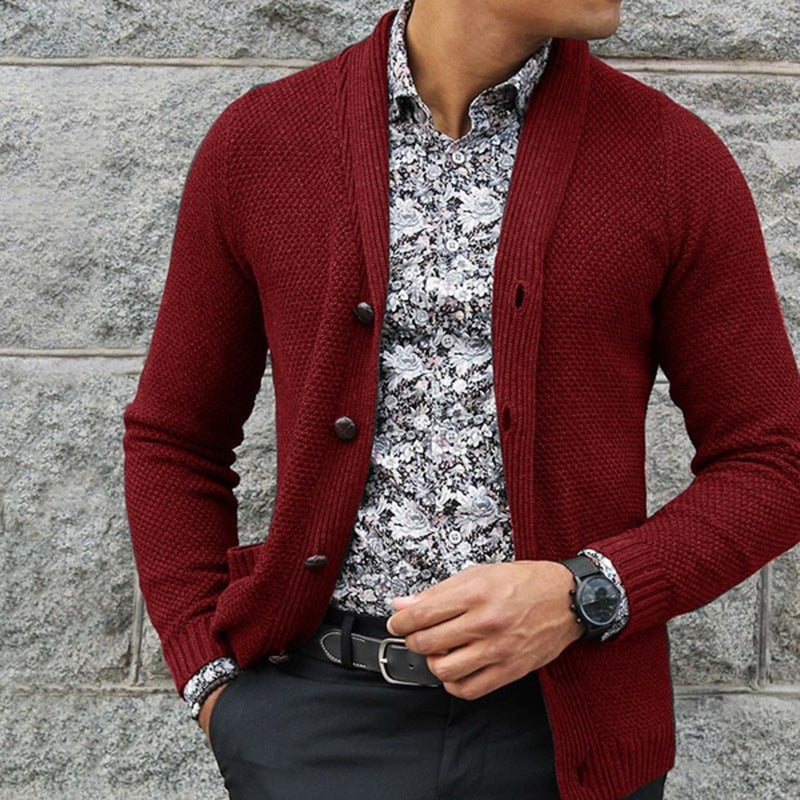 Heren Vest Fijn Gebreide Structuur - Elegant & Veelzijdig - Rood