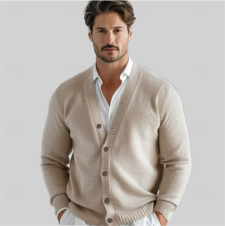 Heren Vest Klassiek V-hals Knoopsluiting - Comfort Fit - Beige