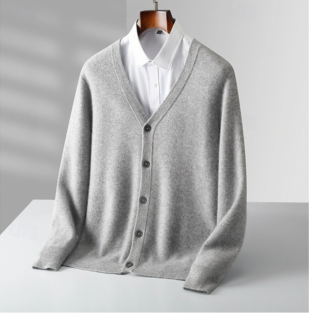 Heren Vest Klassiek V-hals Knoopsluiting - Comfort Fit - Grijs