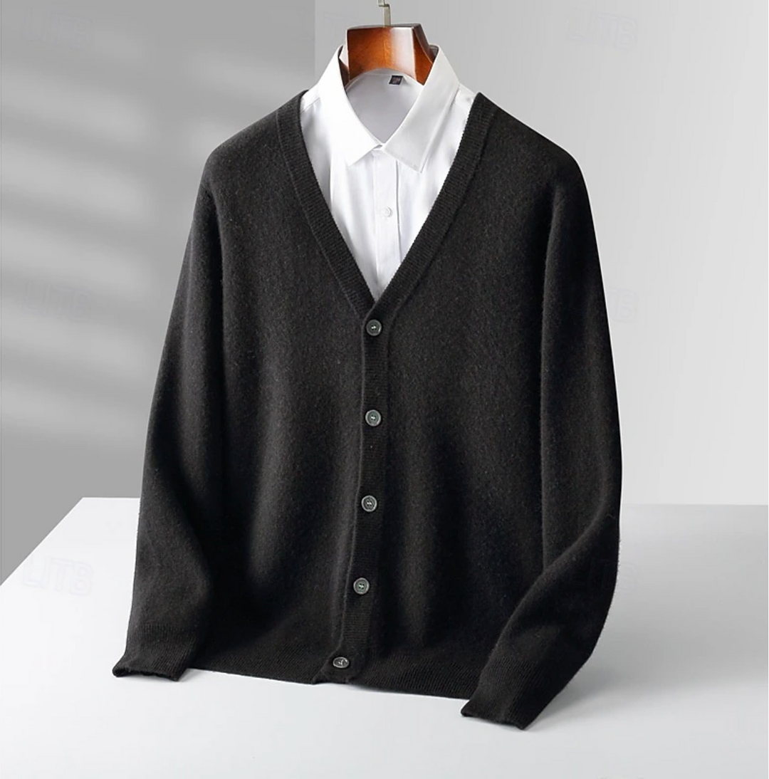 Heren Vest Klassiek V-hals Knoopsluiting - Comfort Fit - Zwart