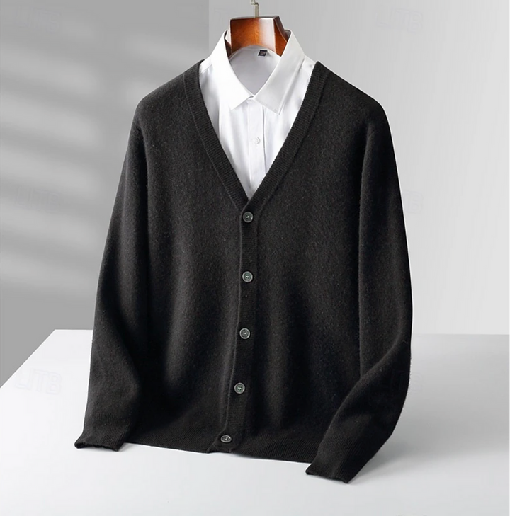 Heren Vest Klassiek V-hals Knoopsluiting - Comfort Fit - Zwart