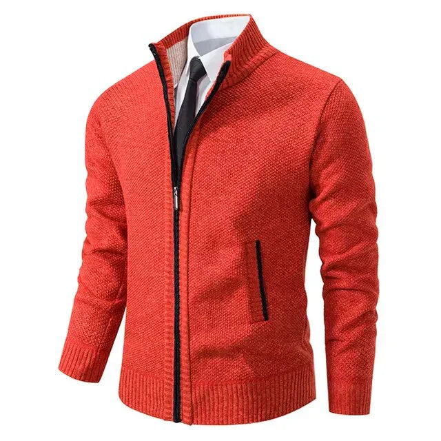 Heren Vest met Rits - Klassieke Pasvorm - Rood