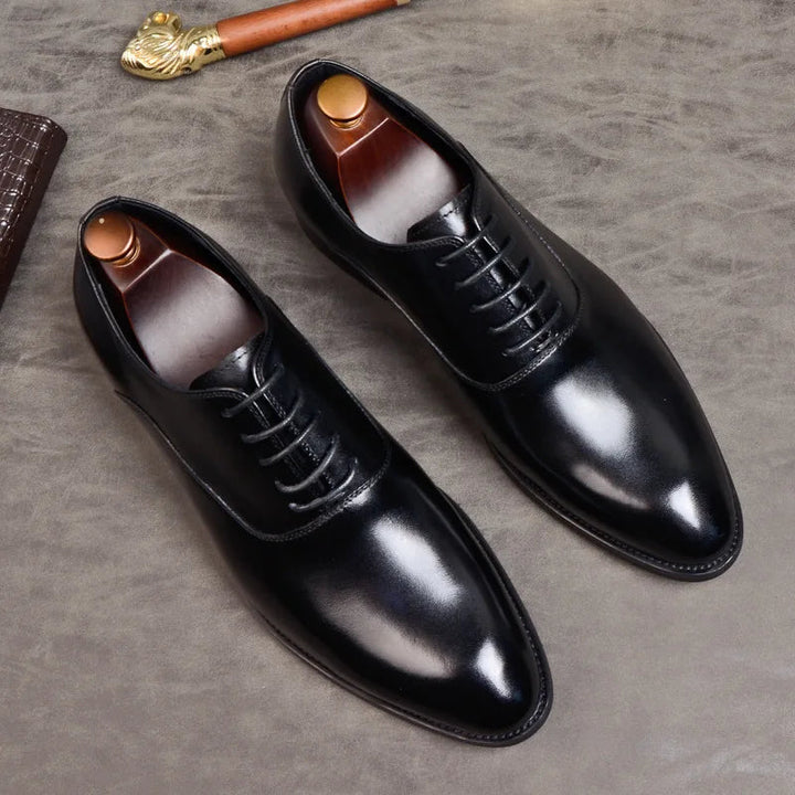 Heren Veterschoenen Klassiek - Elegant Winterdesign - Zwart