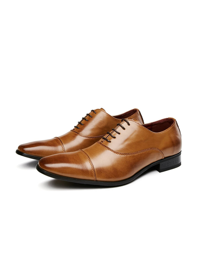 Heren Veterschoenen Zwart - Klassiek Formeel Design - Bruin