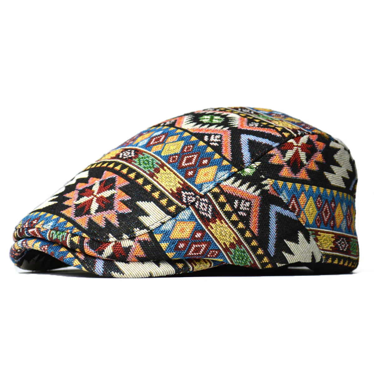 Heren Vintage Aztec Pet - Kleurrijke Stijl - Zwart