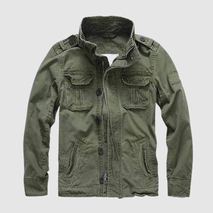 Heren Vintage Tactische Jas - Klassieke Stijl - Groen