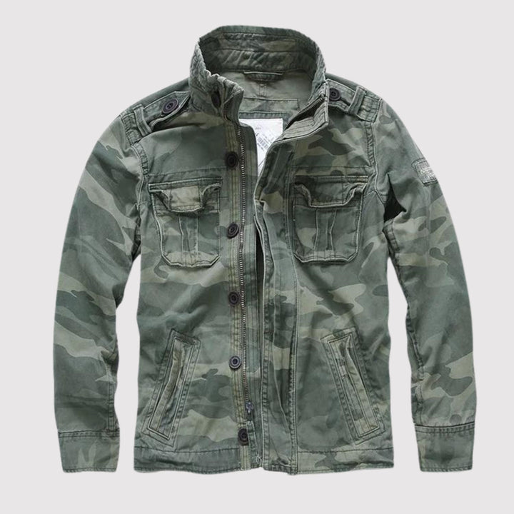 Heren Vintage Tactische Jas - Klassieke Stijl - Legergroen