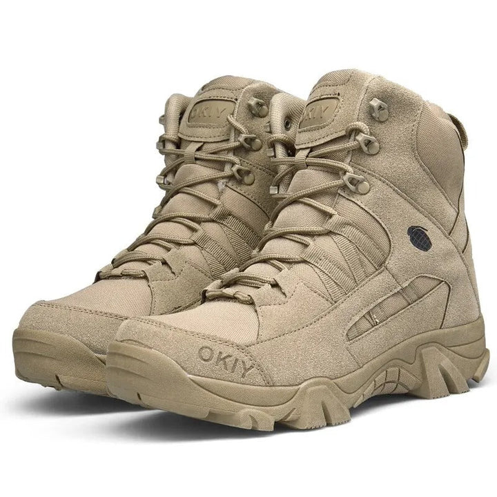 Heren wandelschoenen licht waterdicht - comfortabel en duurzaam - Khaki