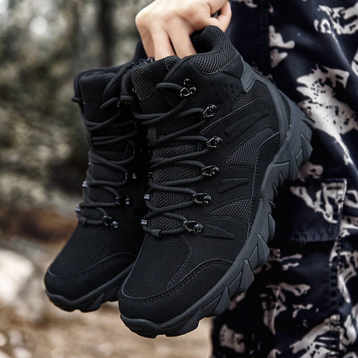 Heren Wandelschoenen Mid-Top - Ademend & Duurzaam - Zwart