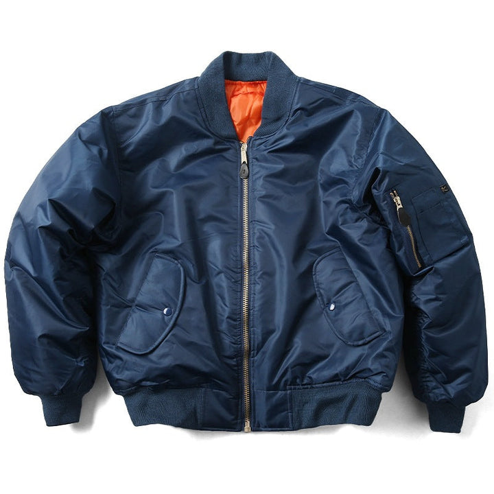 Heren Winterjas Bomberjas - Klassiek Design met Ritssluiting - Blauw