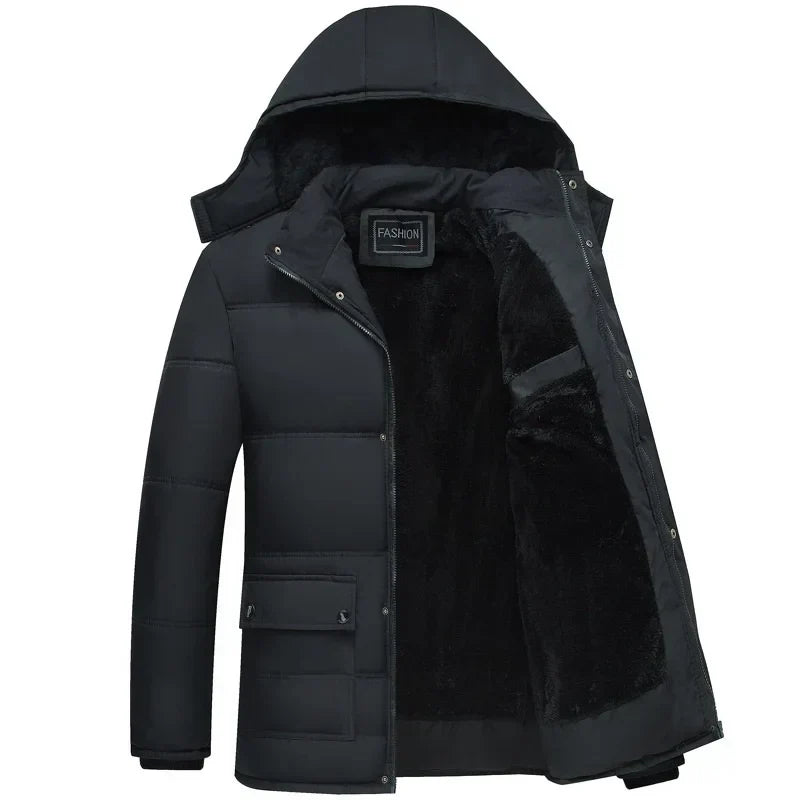 Heren Winterjas met Capuchon - Gestroomlijnd Design