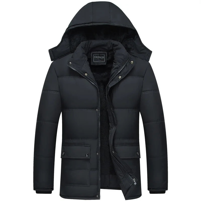 Heren Winterjas met Capuchon - Gestroomlijnd Design