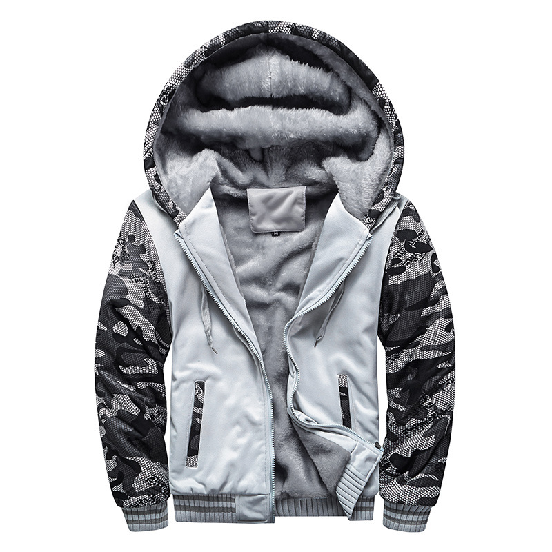 Heren winterjas met capuchon - warm en stijlvol - Grijs