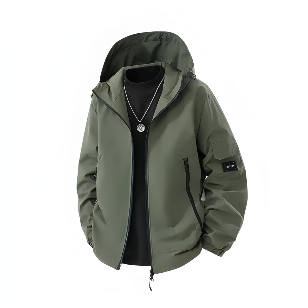 Heren Winterjas met Capuchon - Warm & Winddicht - Groen